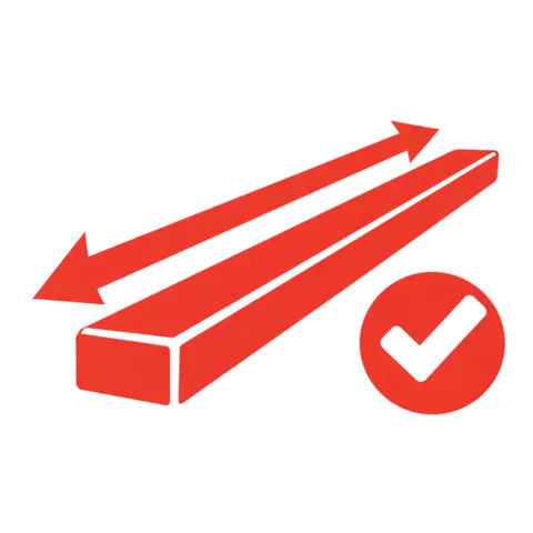 Suitable for long parts